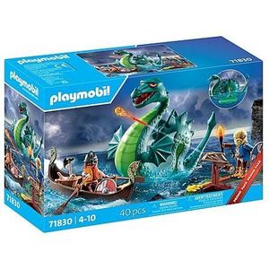 PLAYMOBIL | Viking met Zeemonster | Educatief speelgoed voor kinderen vanaf 4 jaar | Fantasierijk speelset | Draakfiguur & Vikingschip | Stimuleert creativiteit | 71830