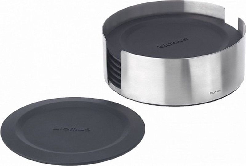 blomus Untersetzer LARETO schwarz 11,2 cm 6-tlg.