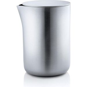 blomus Basic-melkkannetje van mat roestvrij staal met deksel, melkkan 250 ml inhoud, edele roomkan, kan vaatwasmachinebestendig (H x B x D: 9,7 x 6,6 x 7,5 cm, roestvrij staal, 63620)