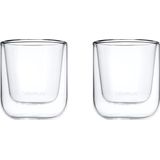 Blomus Dubbelwandige Glazen Espresso Nero 8 cl - 2 Stuks