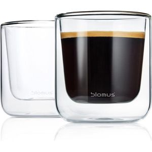 Blomus Dubbelwandige Glazen Nero 200 ml - 2 Stuks