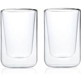 Blomus Dubbelwandige Glazen Nero 250 ml - 2 Stuks