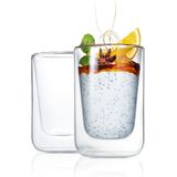 Blomus Dubbelwandige Glazen Nero 250 ml - 2 Stuks