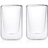 Blomus Dubbelwandige Glazen Nero 250 ml - 2 Stuks