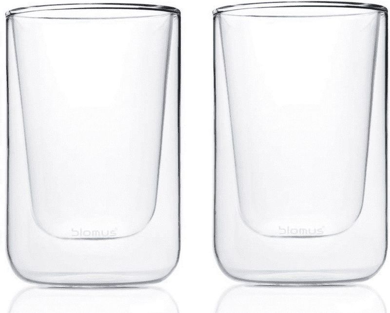 Blomus Dubbelwandige Glazen Nero 250 ml - 2 Stuks