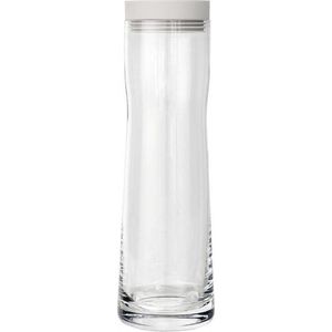 blomus -SPLASH- Waterkaraf van glas, Moonbeam, 1 liter inhoud, siliconen/roestvrij stalen deksel, eenvoudig in gebruik, (H/B/D: 29,5 x 9 x 9 cm, kleur: Moonbeam, 63780)