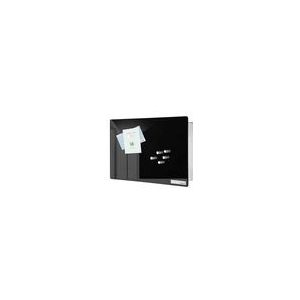 blomus Sleutelkast -VELIO- met glazen magneetbord + 6 magneten, zwart, 20 x 30 cm