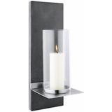 Blomus - Finca - Wandkaars - Grijs - RVS en Polystone