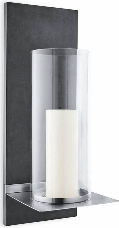 Blomus - Finca - Wandkaars - Grijs - RVS en Polystone