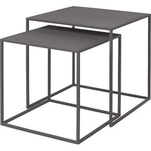 Blomus - FERA - Bijzettafels - Set van 2 - Steel Gray - Staal