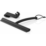 Blomus - VIPO - Douchewisser - Zwart - Siliconen - Inclusief Houder