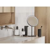 Blomus - MODO - Make-up Spiegel - Zwart - LED Verlichting - 5x Vergrotend