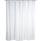 Antischimmel Douchegordijn - Uni White - Polyester - Inclusief 12 Ophangringen