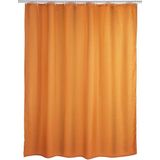 WENKO Duschvorhang "Uni Orange", Höhe 200 cm, waschbar