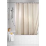 Effen Beige Douchegordijn - 100% Polyester - Antibacterieel - Inclusief Ringen