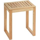 WENKO Norway kruk voor woonkamer, notenhout, 40 x 46 x 30 cm, notenhout