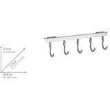 Wenko - Asola - Kapstok - Roestvrij Staal - Vijf Haken