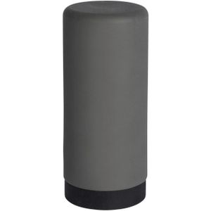 WENKO Easy Squeez-e vloeibare zeep dispenser, grijs, siliconen, 250 ml, Ø: 6 x 14 cm.
