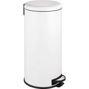 Wenko - Leman - Vuilnisemmer - Wit - Staal - 30 Liter