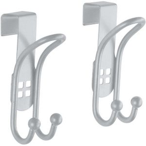 Wenko Deurhaken 3,2 X 9,5 X 6 Cm Rvs Zilver 2 Stuks