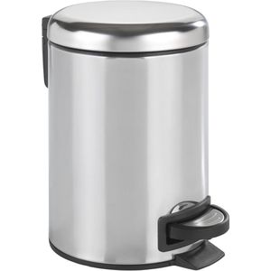 Leman - Pedaalemmer - Glanzend RVS - 3 Liter - Uitneembare Binnenemmer