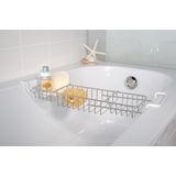 Badplank - Zilver - RVS - Uittrekbaar van 58 tot 92cm