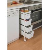 WENKO Etagenwagen Gala weiß 22,5 x 38,5  x 76,5 cm