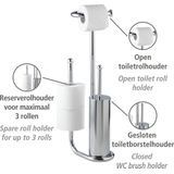 Universalo - WC-Boy - Chroom - 3-in-1 Functie - Inclusief Toiletborstel