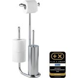 Universalo - WC-Boy - Chroom - 3-in-1 Functie - Inclusief Toiletborstel