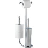 Universalo - WC-Boy - Chroom - 3-in-1 Functie - Inclusief Toiletborstel