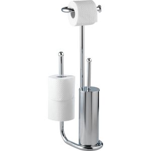 Universalo - WC-Boy - Chroom - 3-in-1 Functie - Inclusief Toiletborstel
