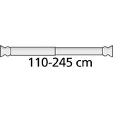 WENKO Klemroede Extra Dik Wit Telescoopstang Voor Douchegordijne - Breedte 110-245 cm