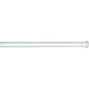 Wenko Douchegordijnstang 2 X 110-185 Cm Aluminium Wit