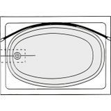 WENKO Bogenstange "Chrom", ausziehbar, Duschvorhangstange, Breite 110 - 200 cm