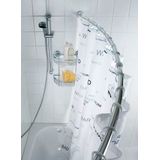 WENKO Bogenstange "Chrom", ausziehbar, Duschvorhangstange, Breite 110 - 200 cm