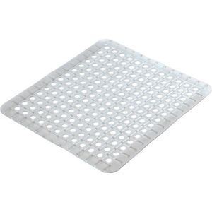 WENKO Opal gootsteeninleg voor levensmiddelen, pvc, 26,5 x 31 cm, transparant