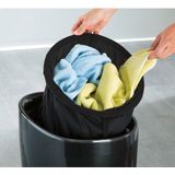 Wenko Badkamer Stoel & Wasmand Candy Zwart