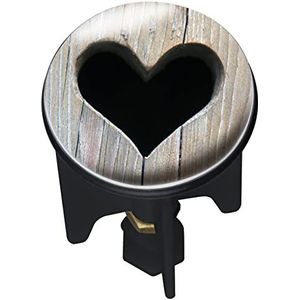 WENKO Wastafel stopper Pluggy® Heart - afvoerstop, voor alle gangbare afvoeren, kunststof, 3,9 x 6,5 x 3,9 cm, meerkleurig