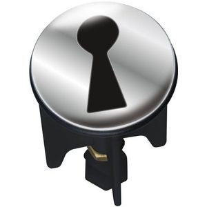 WENKO 20792100 Wastafel stopper Pluggy® Keyhole - afvoerstop, voor alle gangbare afvoeren, kunststof, 3,9 x 6,5 x 3,9 cm, meerkleurig