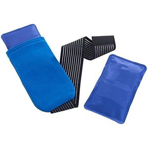 Maximex Thermische manchet 3-delig - 3-delige thermische bandage voor warme en koude toepassingen, polyester, 76 x 0,5 x 13 cm, zwart