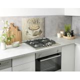 WENKO - Afzuigkap-Spatwand - Grijs Glas - Slag- en Krasbestendig