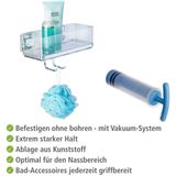 Wenko - Vacuum-Loc Quadro - Wandrek - Transparant - Roestvrijstaal