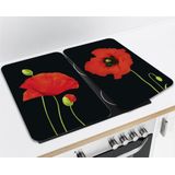 MAXIMEX - Glazen Beschermplaten Voor Fornuis - 2 Stuks - Hittebestendig Glas