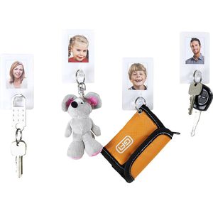 WENKO Static-Loc® fotolijst met haken - bevestigen zonder boren, kunststof (PET), 5,5 x 9 x 1,7 cm, wit