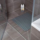 Wenko - Arinos - Badmat - Antraciet - Kunststof - Antisliplaag