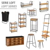 Weinregal mit Glashalter und Schublade loft Wenko