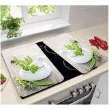 Kookplaatbescherming - 2 Stuks - Geharde Glas - Universaal - Antislip