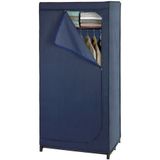 WENKO Kledingkast met Plank - Vouwkast van Polyeste - 75 X 160 X 50 C - Donkerblauw