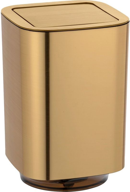 Afvalemmer - Goud - Kunststof - Met Kanteldeksel