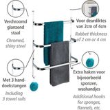 Wenko - Irpinia - Handdoekenrek - Chroom - 3 Ophangbeugels